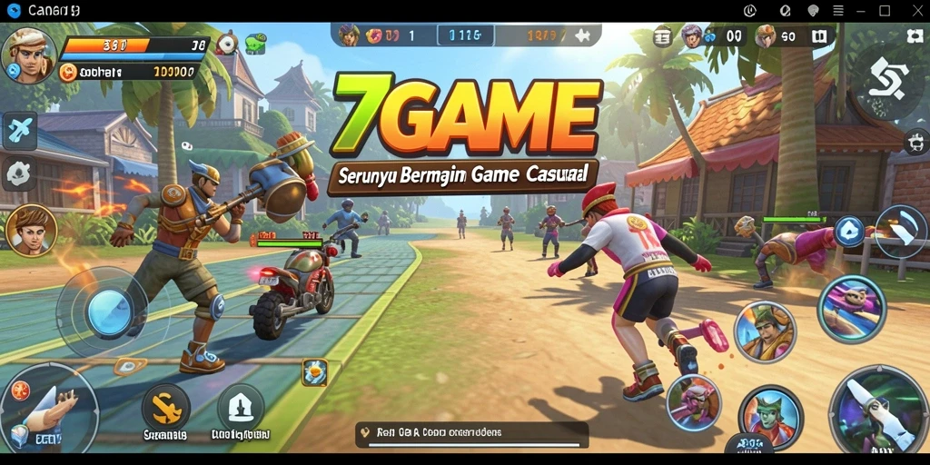 Screenshot gameplay 7GAME yang penuh aksi dan keseruan.