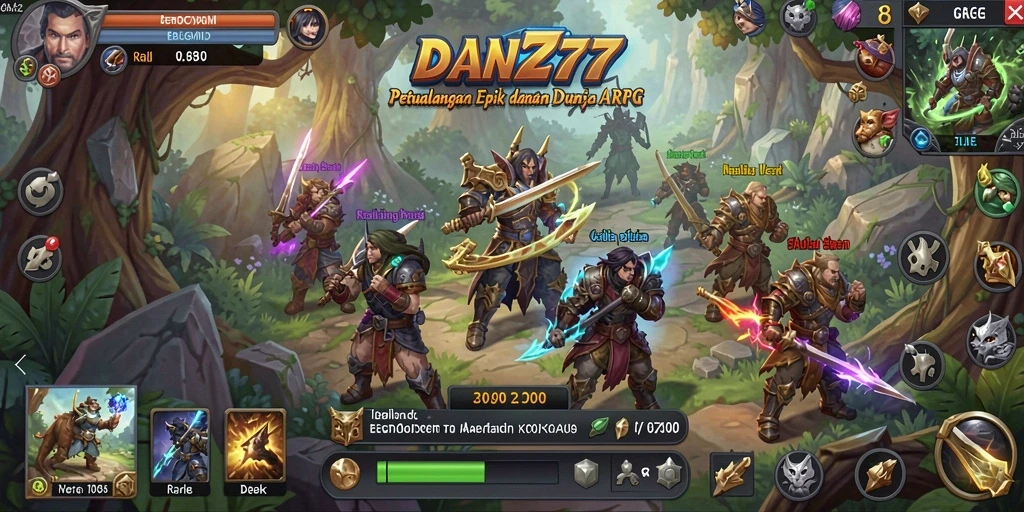 Tampilan menakjubkan dalam gameplay ARPG DAN777.