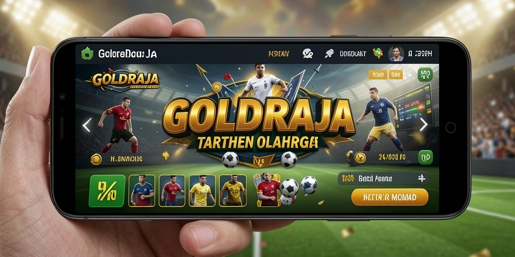 Screenshot gameplay <strong>GOLDRAJA</strong> menampilkan fitur taruhan olahraga yang menarik.