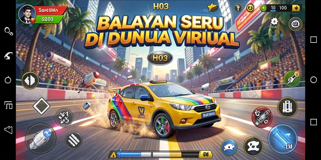 Tampilan gameplay H03 yang mendebarkan dan seru.