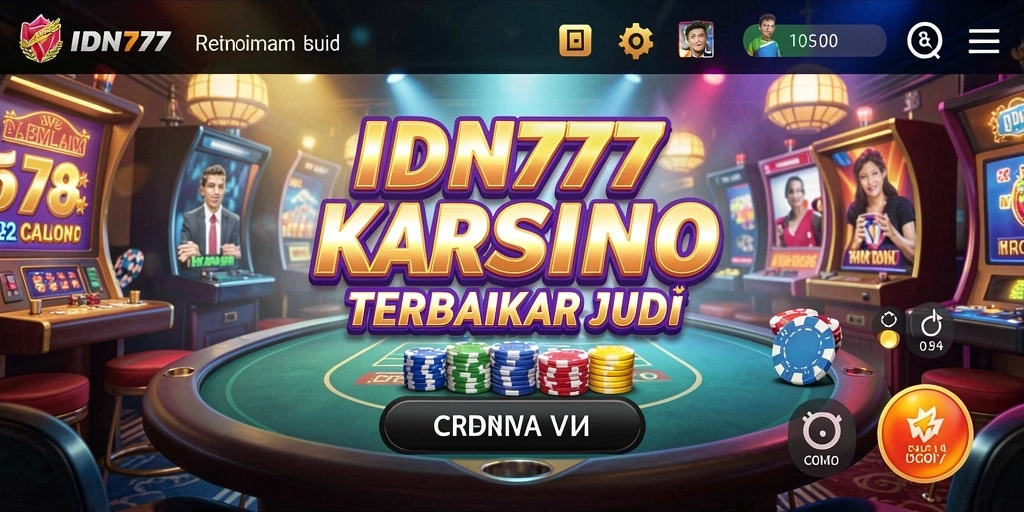 Screenshot utama IDN777 menampilkan gameplay Kasino yang menarik.