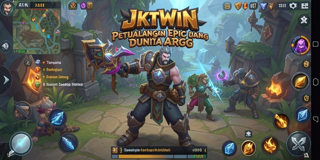 Screenshot JKTWIN menampilkan aksi pertempuran ARPG yang mendebarkan.
