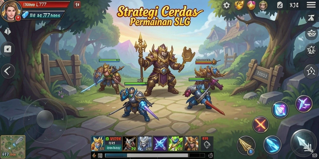 Tampilan gameplay menarik L777 yang penuh strategi.