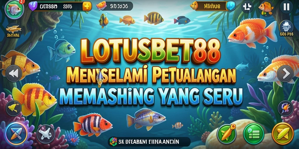 Gameplay menarik LOTUSBET88 dengan aksi memancing yang seru.