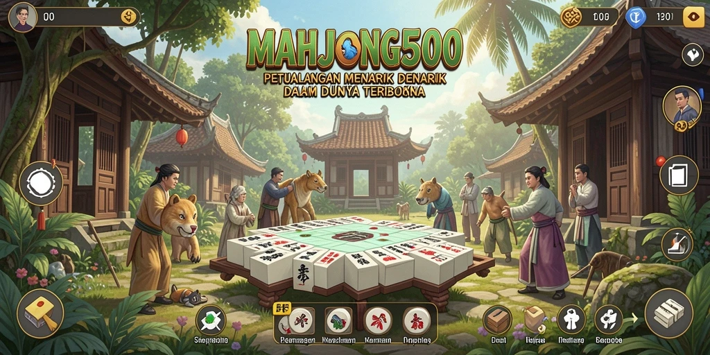 Gameplay menakjubkan dalam dunia terbuka MAHJONG500.