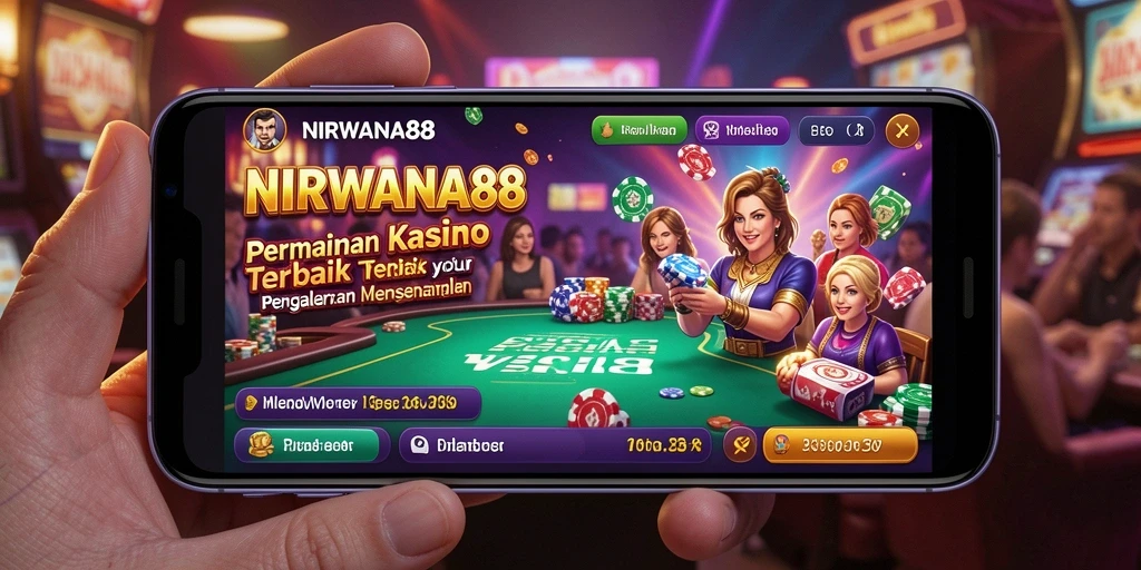 Tampilan menarik NIRWANA88 dengan gameplay seru di Kasino.