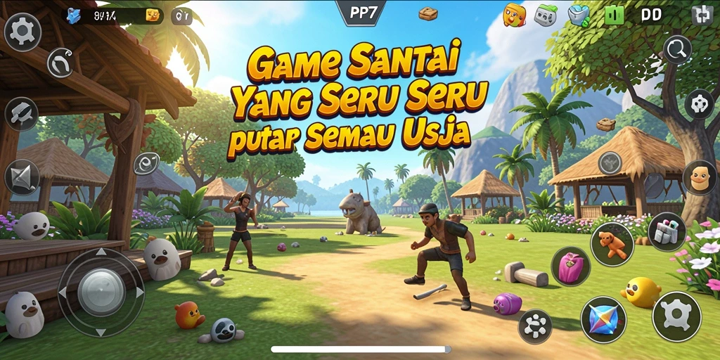 Tampilan menarik dari gameplay PP7 yang seru dan penuh warna.