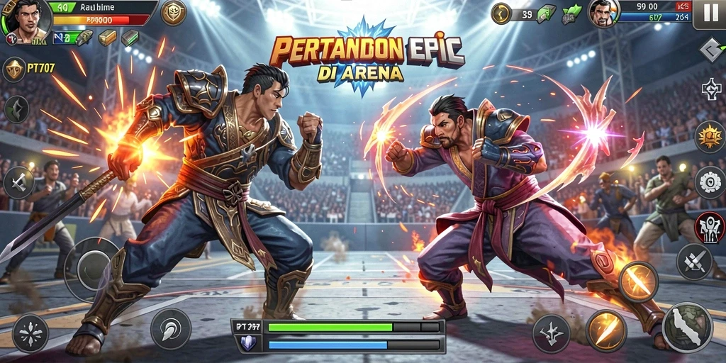 Gameplay seru PT707 dengan pertarungan adrenaline tinggi.