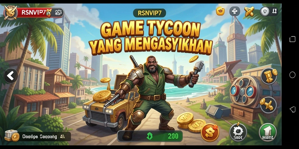 Tampilan gameplay strategis di RSNVIP7 penuh warna dan menarik.