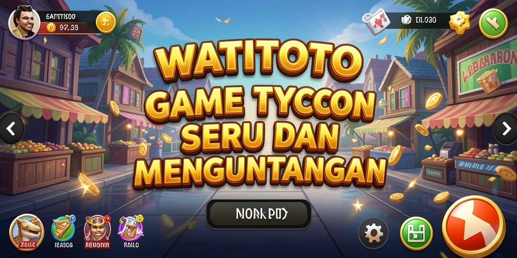 Screenshot gameplay WATITOTO yang menggambarkan keseruan permainan Tycoon.