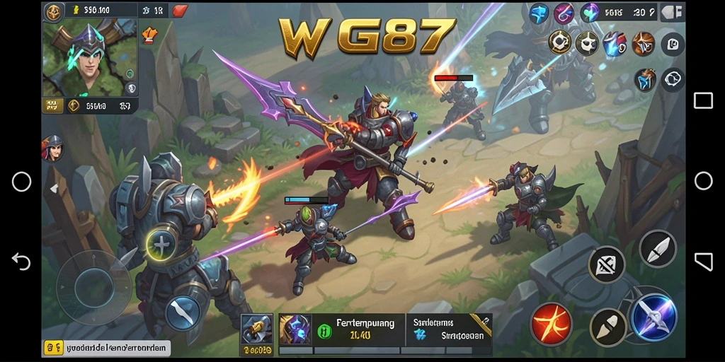 Tampilan gameplay menarik dari game strategi WG87.