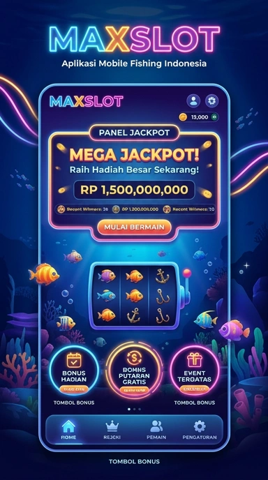 Tampilan antarmuka pengguna maxslot yang intuitif dan mudah digunakan.